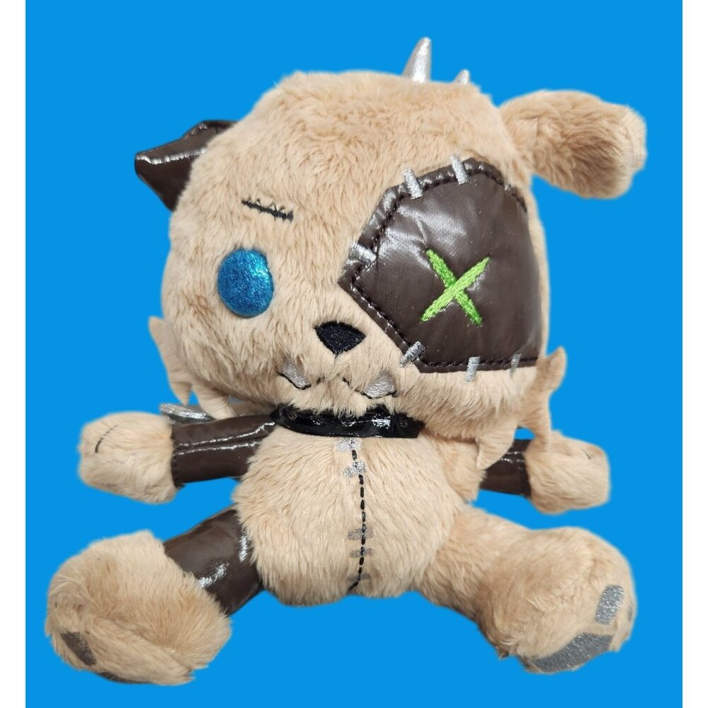 Monster‎ High Zombie Puppy Plush Toy With Faux Leather Details & Silver Bow